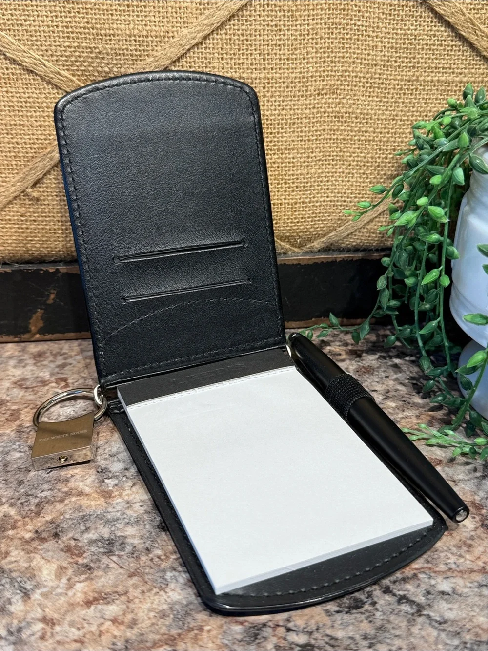 Pocket notepad with pen